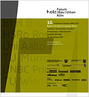 Programm Kongress zum urbanen Bauen in Köln